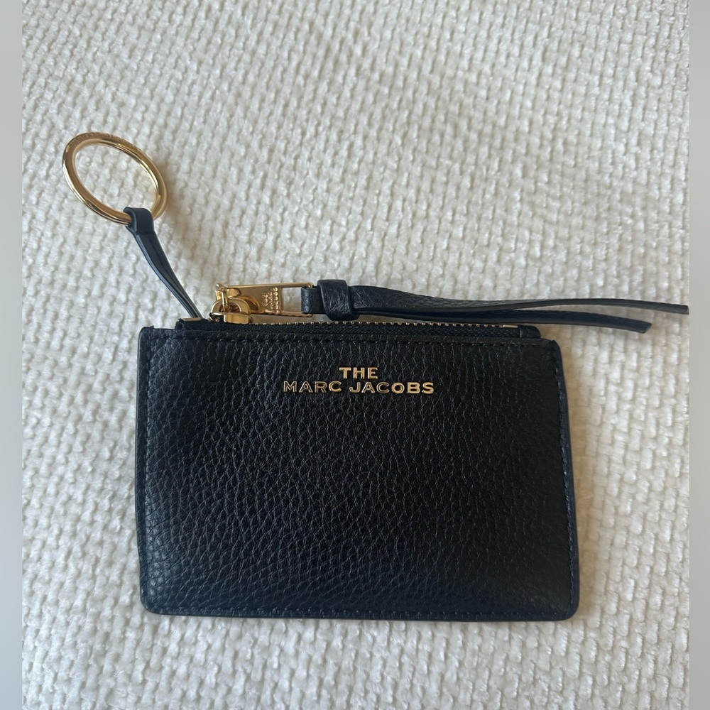 Black Marc Jacob’s wallet/cardholder with gold hardware